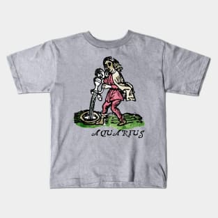 Aquarius - Medieval Astrology: Kids T-Shirt